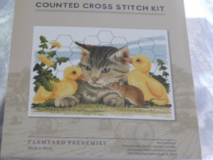 Fiona Jude Country Thread Cross Stitch Kit - Farmyard Frenemies